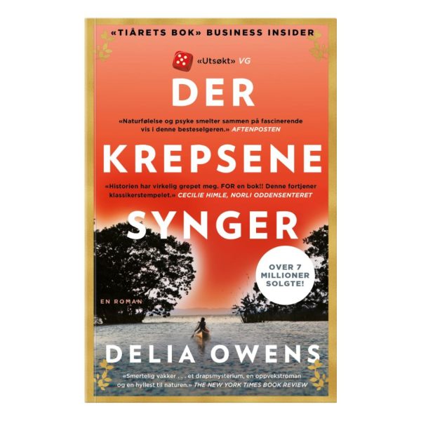 Coverbilde av 'Der krepsene synger' av Delia Owens, en berørende roman om natur, overlevelse og kjærlighet.