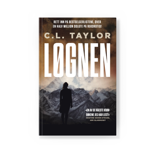 Coverbilde av 'Løgnen' av CL Taylor, en gripende psykologisk thriller.