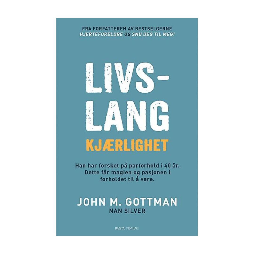 Coverbilde av 'Livslang kjærlighet' av Dr. John Gottman, en guide for varig parforhold.