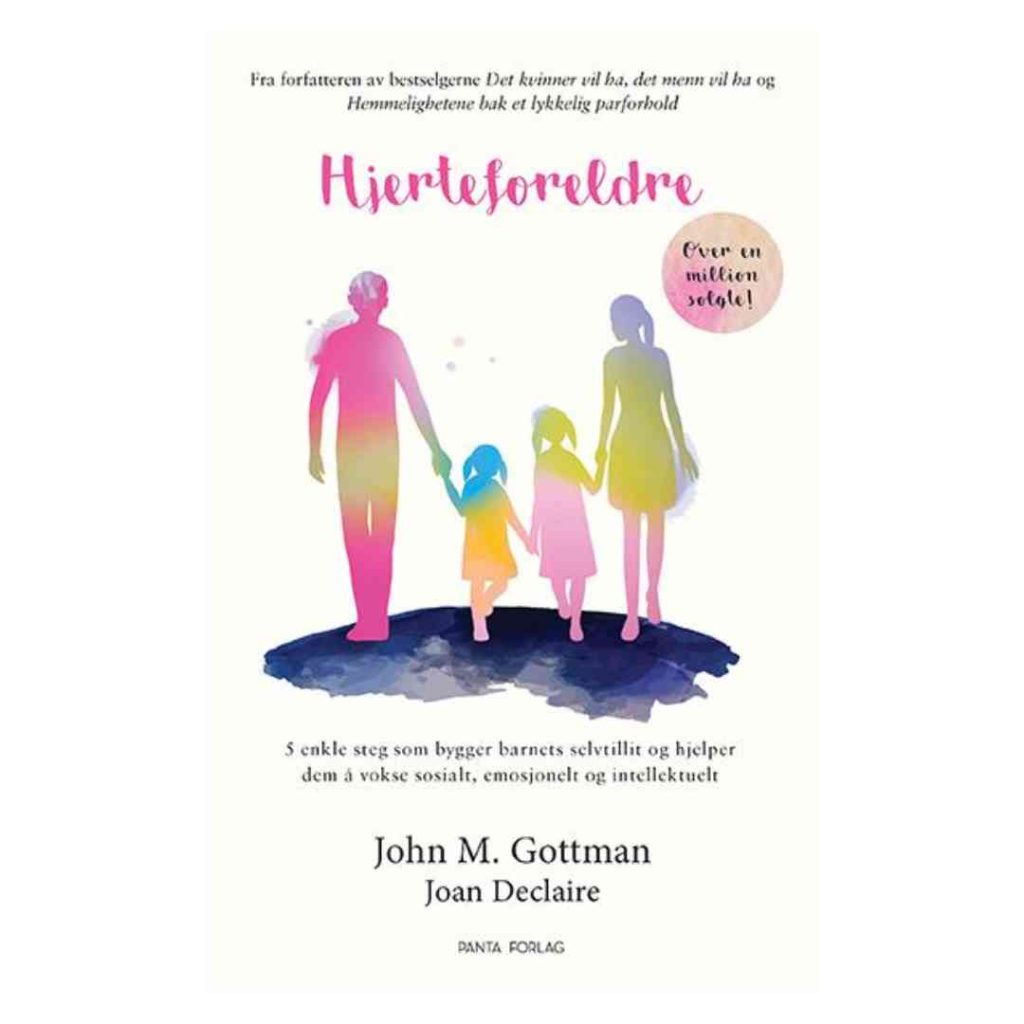 Cover av 'Hjerteforeldre e-bok' av Dr. John Gottman, en digital guide for å styrke barns emosjonelle velvære. Oppdag flere av Gottman sine bøker på bokhandelen Gnister